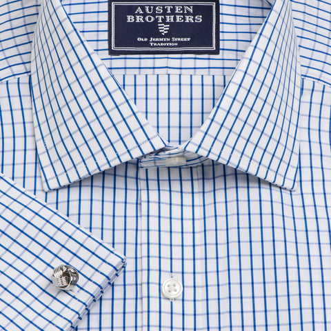 Made 2 Order - Blue Piccadilly Check Poplin