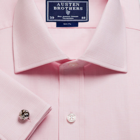 Made 2 Order - Pink Prince of Wales Check Twill