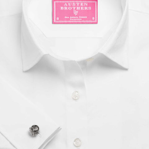 Made 2 Order - White Plain Poplin Shirt