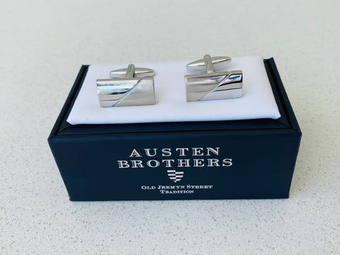 Cufflink - Stainless Steel Panel Contrast Cufflink
