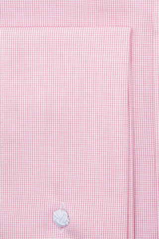 READY MADE - Pink Weave Pure Cotton Double Cuff