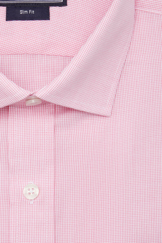 READY MADE - Pink Weave Pure Cotton Double Cuff