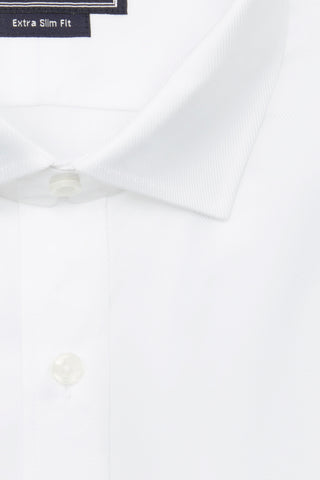 READY MADE - White Twill Pure Cotton Button Cuff