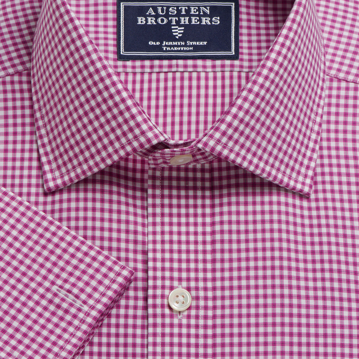 NEW Made 2 Order - Crimson Chelsea Check Twill