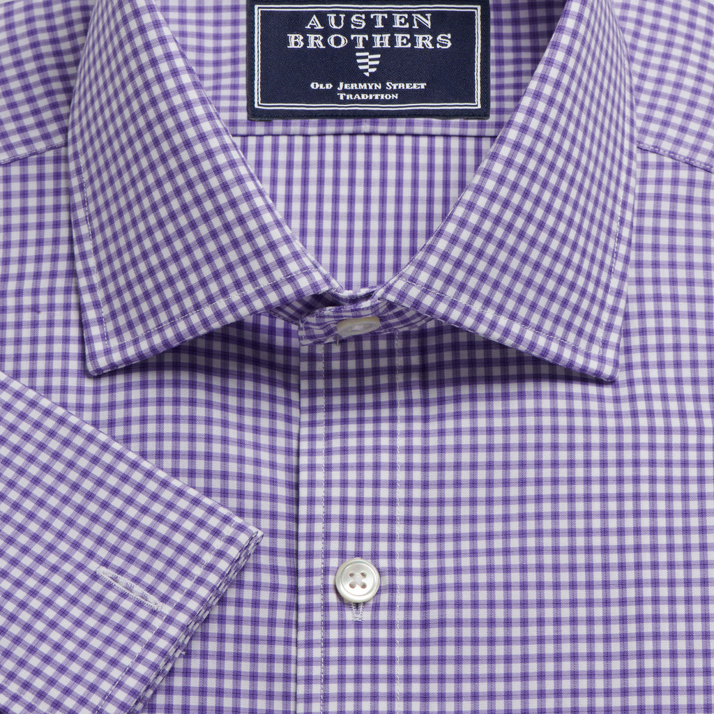 NEW Made 2 Order - Purple Chelsea Check Twill