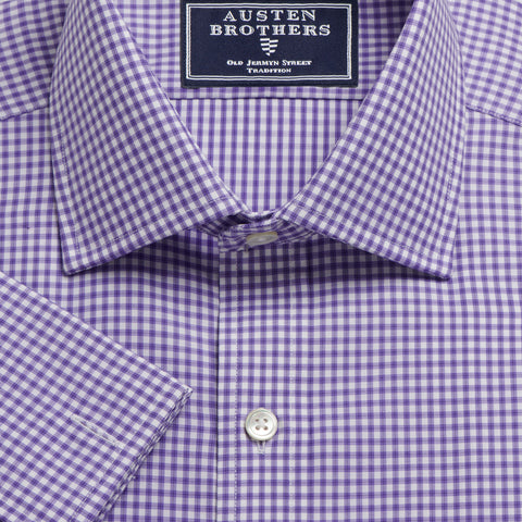 ANEW Made 2 Order - Purple Chelsea Check Twill