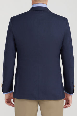 Jacket - Navy Blue Fine Merino Wool Blazer