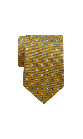 Tie - Gold Tie with Pattern