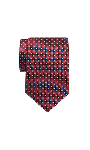 Tie - Red Pattern Design