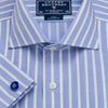 Men's Blue Stripe Poplin - size 37 only
