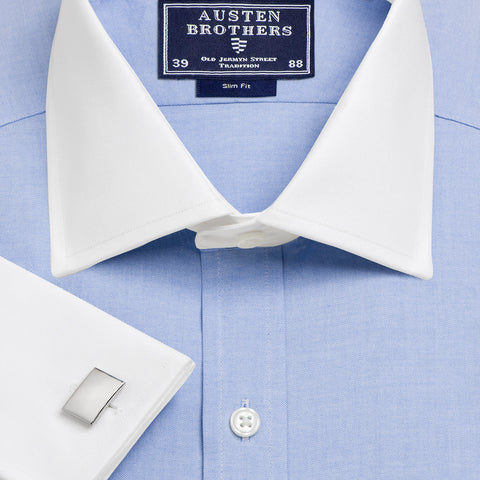 Made 2 Order - Blue Oxford Bankers Pinpoint