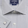 Made 2 Order - Charcoal Edinburgh Stripe Poplin