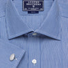 Made 2 Order - Navy French Bengal Stripe Poplin