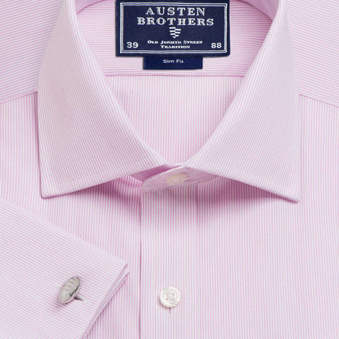 Made 2 Order - Pink Edinburgh Stripe Poplin