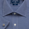 Made 2 Order - Navy Gingham Check Poplin