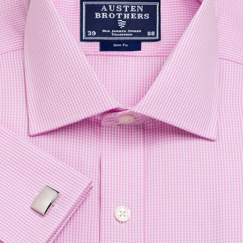 Made 2 Order - Pink Gingham Check Poplin