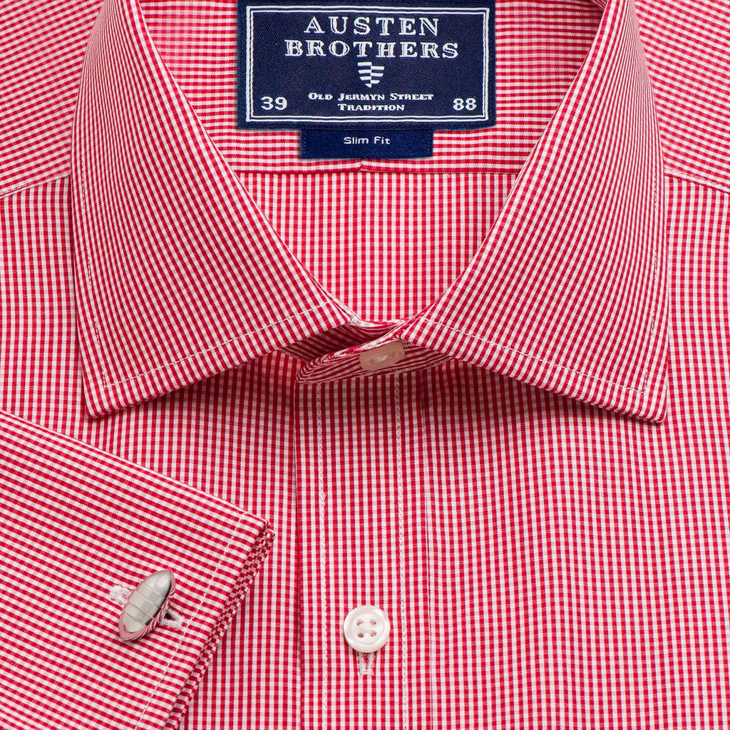 Made 2 Order - Red Gingham Check Poplin