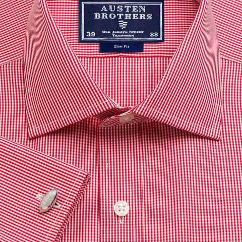 Made 2 Order - Red Gingham Check Poplin