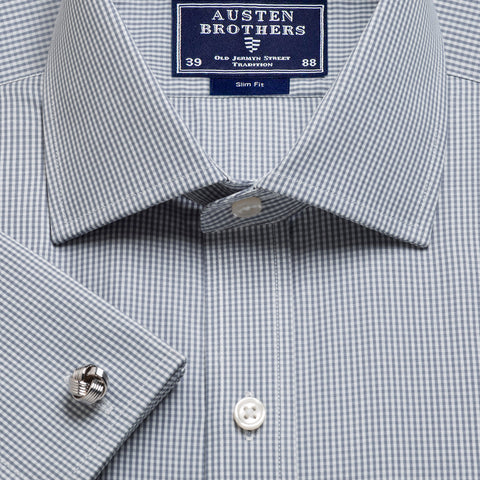 Made 2 Order - Grey Gingham Poplin