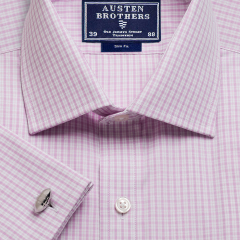 Made 2 Order - Pink Kensington Check Poplin