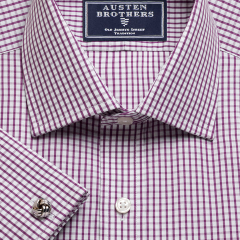 Made 2 Order - Purple Knightsbridge Check Poplin