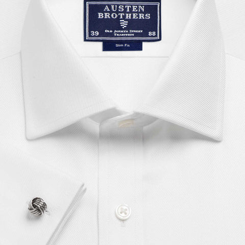 Made 2 Order - A Solid White Royal Twill Shirt
