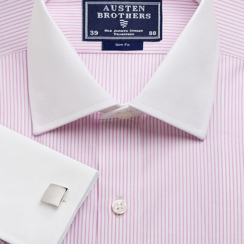 Made 2 Order - Stripe Pink Winchester Poplin