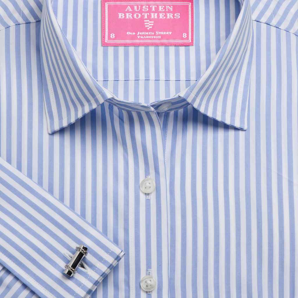 Made 2 Order - Sky Bengal Stripe Poplin