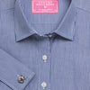 Made 2 Order - Navy French Bengal Stripe Poplin