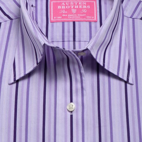 Women's Purple & Lilac Stripe  - SMALL SIZES ONLY!