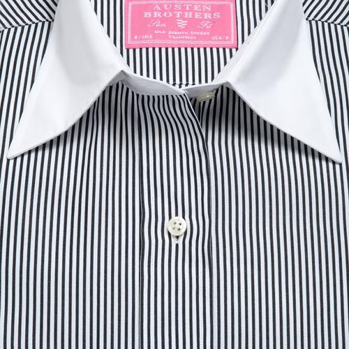Made 2 Order - Black Eagle Stripe Poplin